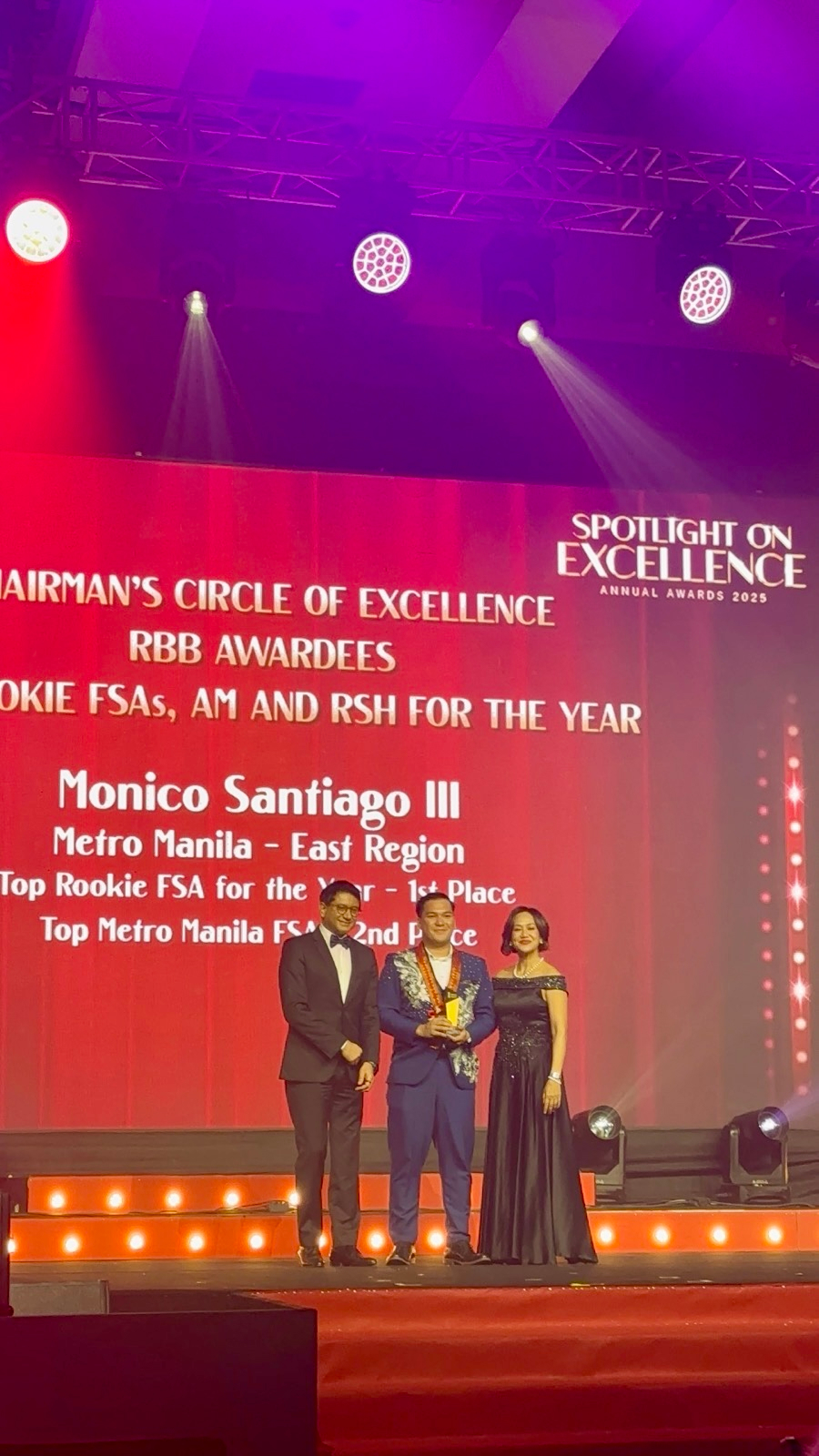Chairman's Circle of Excellence, Top Rookie FSA for the Year, 1st Place